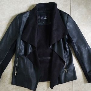 Faux leather/suede jacket